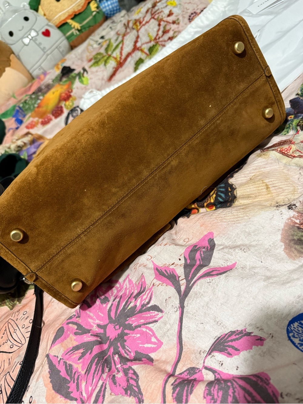 The Coach Originals Turnlock Haversack Suede Shoulder Bag - Picture 6 of 11